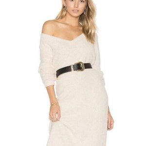 House of Harlow X Revolve Juli Midi Sweater Dress in Cream